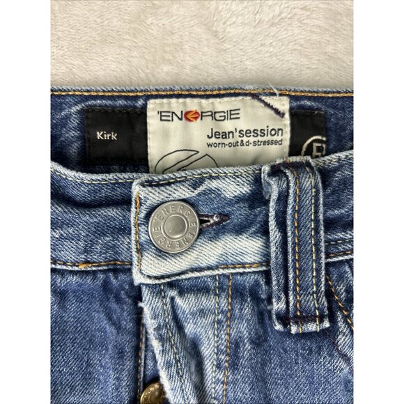 Energie Jean’session Worn Out & D-Stressed Kirk Mens 33 X 34 Straight Leg Jeans - Picture 3 of 10